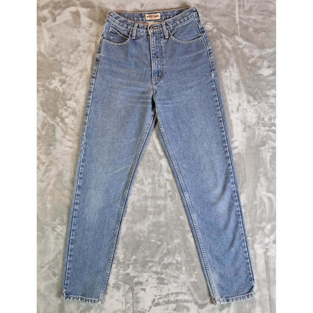 Vintage 90s Guess Jeans 27 High Rise Tapered Leg 100% Cotton Made Mexico AST050